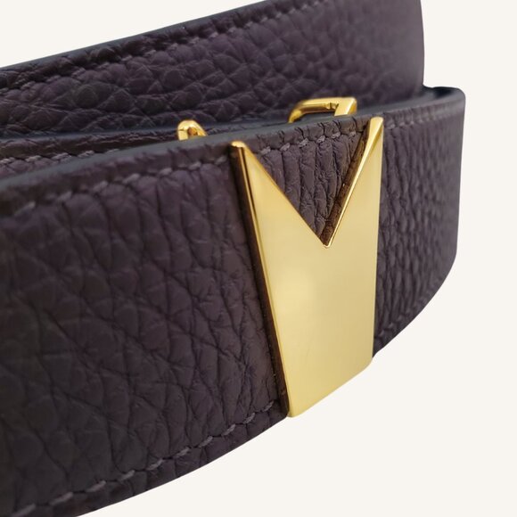 M.A.M.A. Crown Collection - Women\'s Brown Leather Golden Buckle Belt main image 4